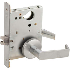 Lever Locksets; Lockset Type: Passage; Key Type: Keyed Different; Back Set: 2-3/4; Cylinder Type: None; Material: Metal; Door Thickness: 1-3/4; Finish: Satin Chrome