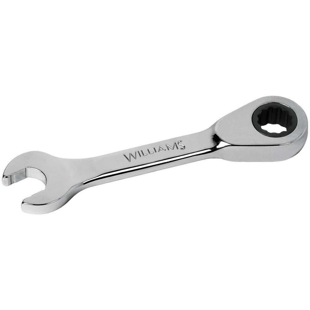 Combination Wrench: 7/16" Head Size, 15 deg Offset