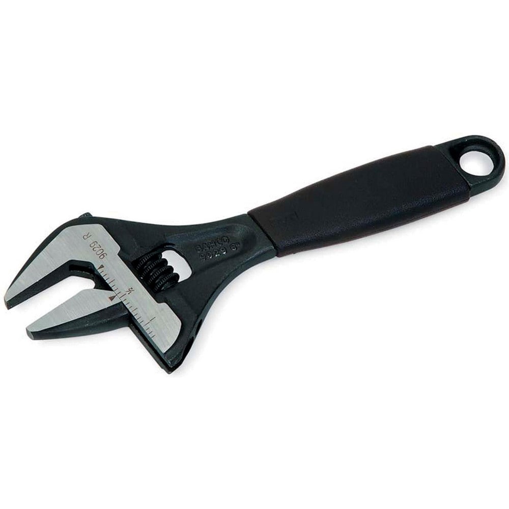 Adjustable Wrench: 8" OAL, 1-3/8" Jaw Capacity