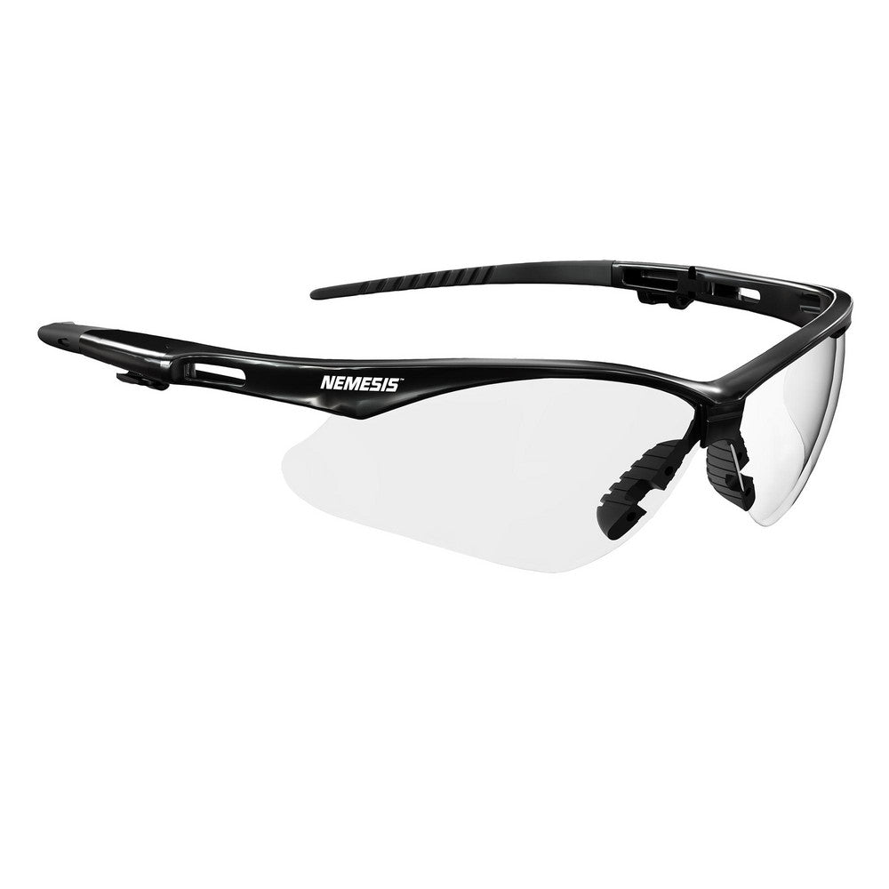 Safety Glasses: Anti-Fog, Polycarbonate, Clear Lenses, Half-Framed