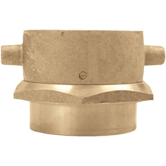 Brass & Chrome Pipe Fittings; Fitting Type: Female Swivel Adapter; Fitting Size: 2-1/2 x 2; End Connections: FNST x FNPT; Material Grade: 360; Connection Type: Threaded; Pressure Rating (psi): 175; Fitting Shape: Straight; Thread Standard: NPT, NST