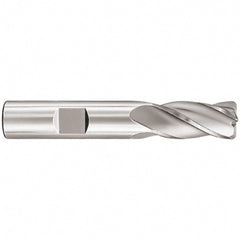 Corner Radius End Mill: 5/16" Dia, 13/16" LOC, 0.0150" Radius, 4 Flute, Solid Carbide