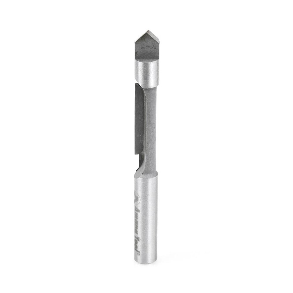 1/4" Diam, 3/4" LOC, 1 Flute Carbide-Tipped Edge Profile Panel Pilot Router Bit