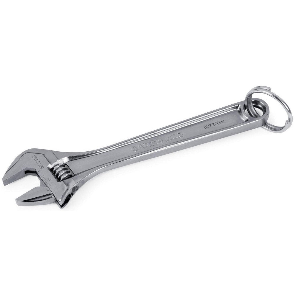 Adjustable Wrench: 10" OAL, 1-3/8" Jaw Capacity