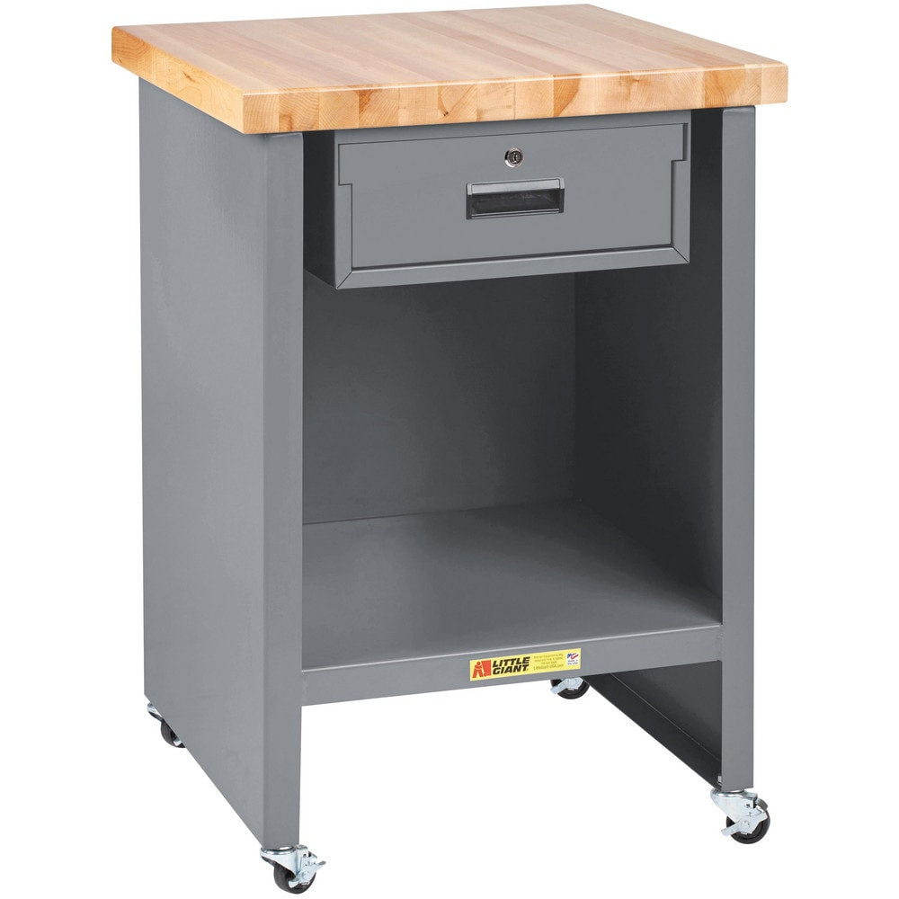 Mobile Work Benches; Bench Type: Butcher Block Work Center; Edge Type: Square; Depth (Inch): 24; Leg Style: Fixed; Load Capacity (Lb.