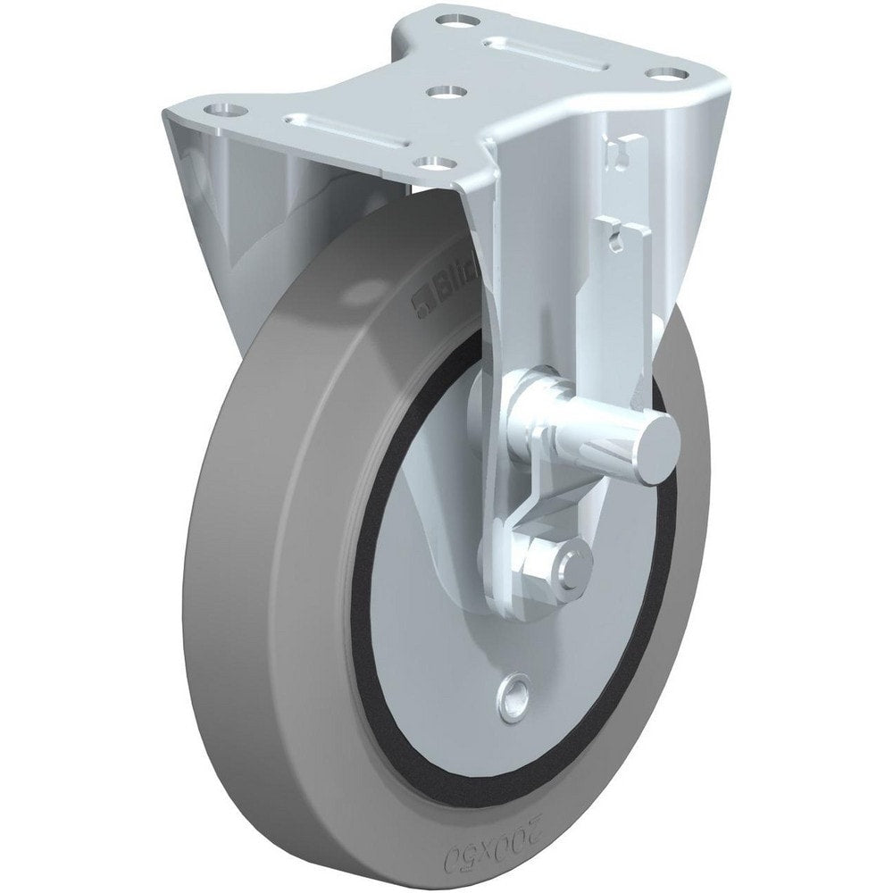 Top Plate Casters; Mount Type: Plate; Number of Wheels: 1.000; Wheel Diameter (Inch): 8; Wheel Material: Polyurethane; Wheel Width (Inch): 2; Wheel Color: Blue