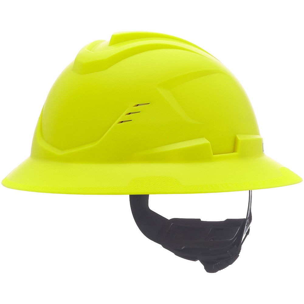 Hard Hat: Construction, Energy Company, Heat Protection, Manufacturing, Mining, Oil and Gas & Utilities, Full Brim, N/A, Class C, 4-Point Suspension