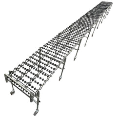 Gravity Conveyors; Conveyor Type: Skate Wheel; Component: Flexible Skate Wheel Conveyor; Telescopic: Yes; Overall Width: 34; Roller Diameter: 1.9000; Minimum Extended Length: 4.2 ft; Maximum Extended Length: 16.8000; Minimum Height (Inch): 28.0000