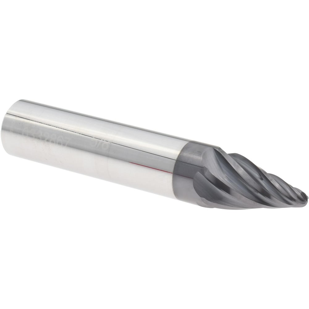 Barrel Cutter End Mills; End Type: Taper Form; Material: Solid Carbide; Taper Angle Per Side: 15.00