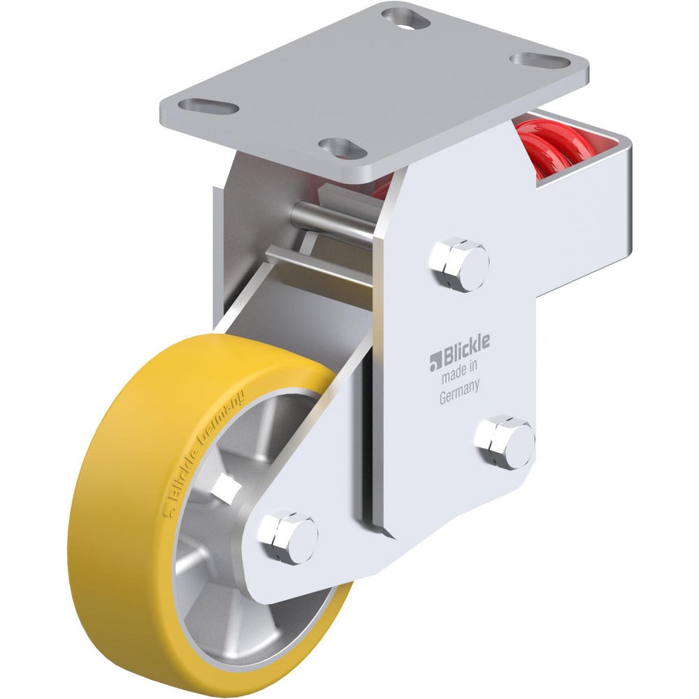 Top Plate Casters; Mount Type: Plate; Number of Wheels: 1.000; Wheel Diameter (Inch): 3-1/8; Wheel Material: Polyurethane; Wheel Width (Inch): 1-9/16; Wheel Color: Green