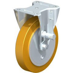 Top Plate Casters; Mount Type: Plate; Number of Wheels: 1.000; Wheel Diameter (Inch): 6; Wheel Material: Polyurethane; Wheel Width (Inch): 2; Wheel Color: Blue