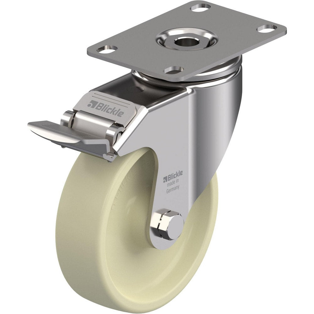 Top Plate Casters; Mount Type: Plate; Number of Wheels: 1.000; Wheel Diameter (Inch): 5; Wheel Material: Polyurethane; Wheel Width (Inch): 1-9/16; Wheel Color: Green