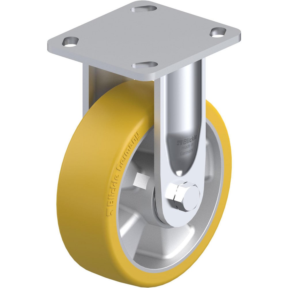 Top Plate Casters; Mount Type: Plate; Number of Wheels: 1.000; Wheel Diameter (Inch): 4; Wheel Material: Polyurethane; Wheel Width (Inch): 1-9/16; Wheel Color: Green