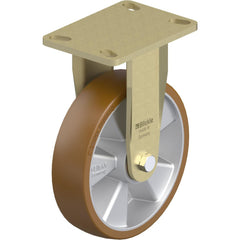 Top Plate Casters; Mount Type: Plate; Number of Wheels: 1.000; Wheel Diameter (Inch): 6; Wheel Material: Polyurethane; Wheel Width (Inch): 2; Wheel Color: Green