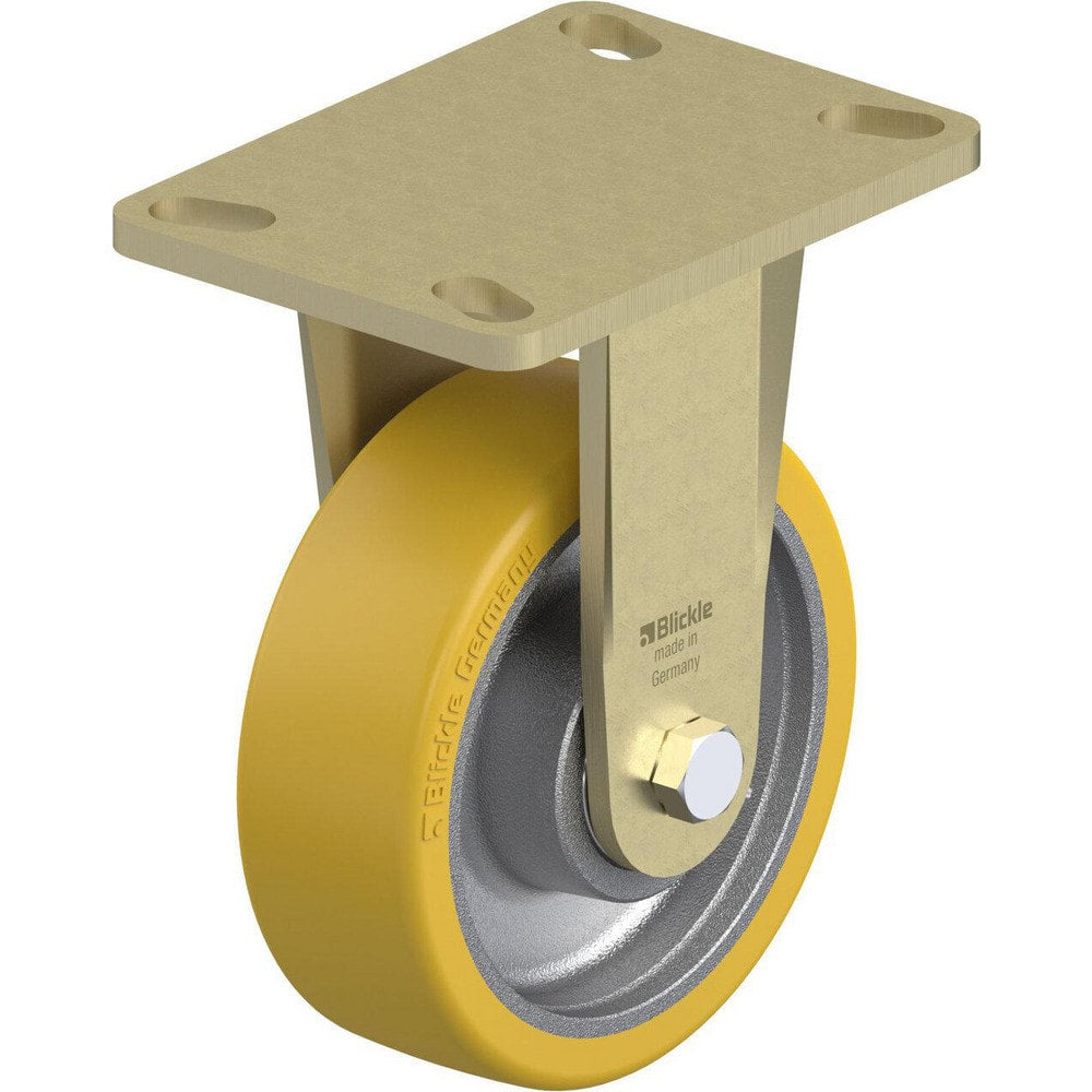 Top Plate Casters; Mount Type: Plate; Number of Wheels: 1.000; Wheel Diameter (Inch): 5; Wheel Material: Polyurethane; Wheel Width (Inch): 2; Wheel Color: Green