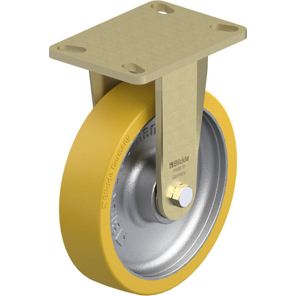 Top Plate Casters; Mount Type: Plate; Number of Wheels: 1.000; Wheel Diameter (Inch): 6; Wheel Material: Polyurethane; Wheel Width (Inch): 2; Wheel Color: Green