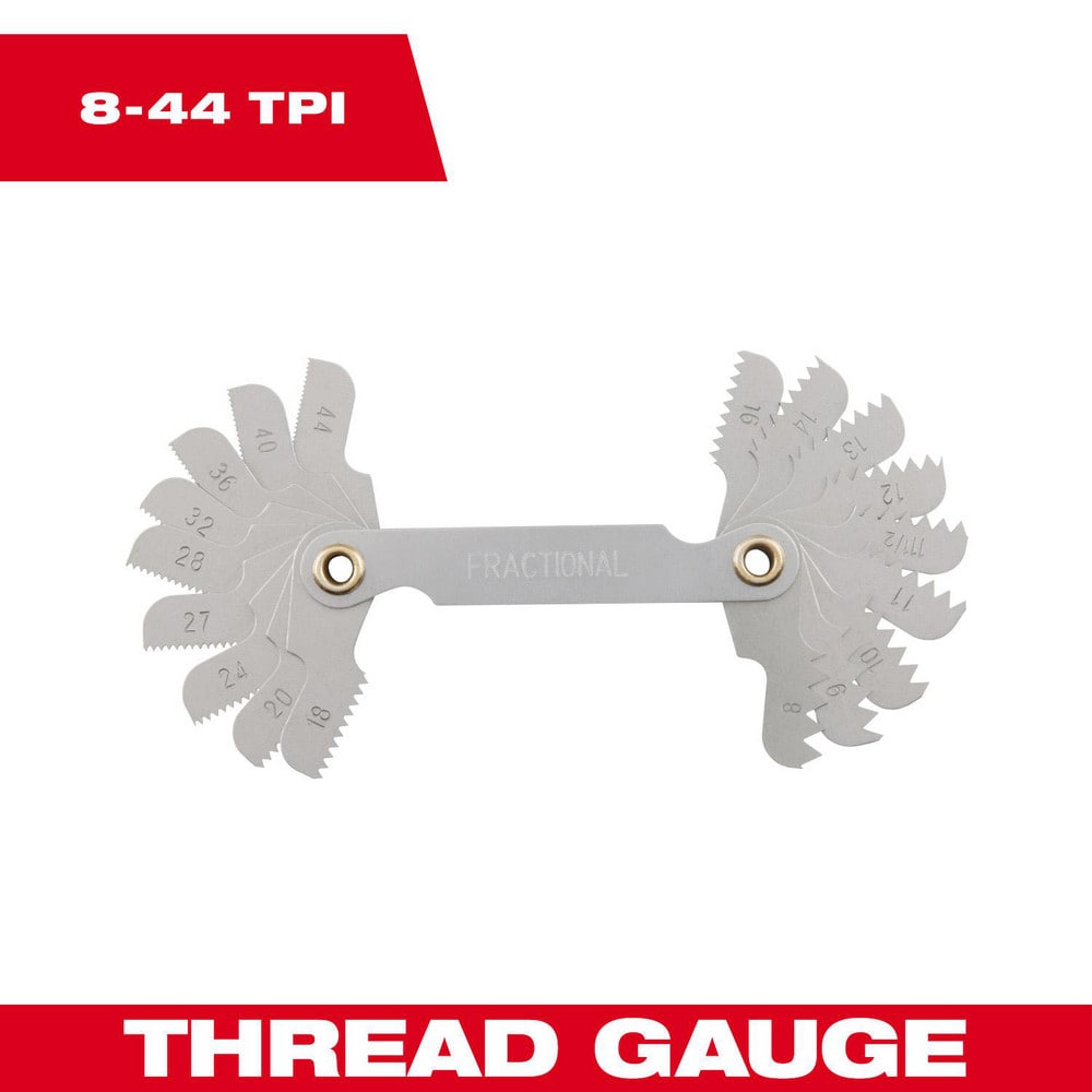 Screw Pitch Gages; Measurement Type: SAE; Threads per Inch Range: 8