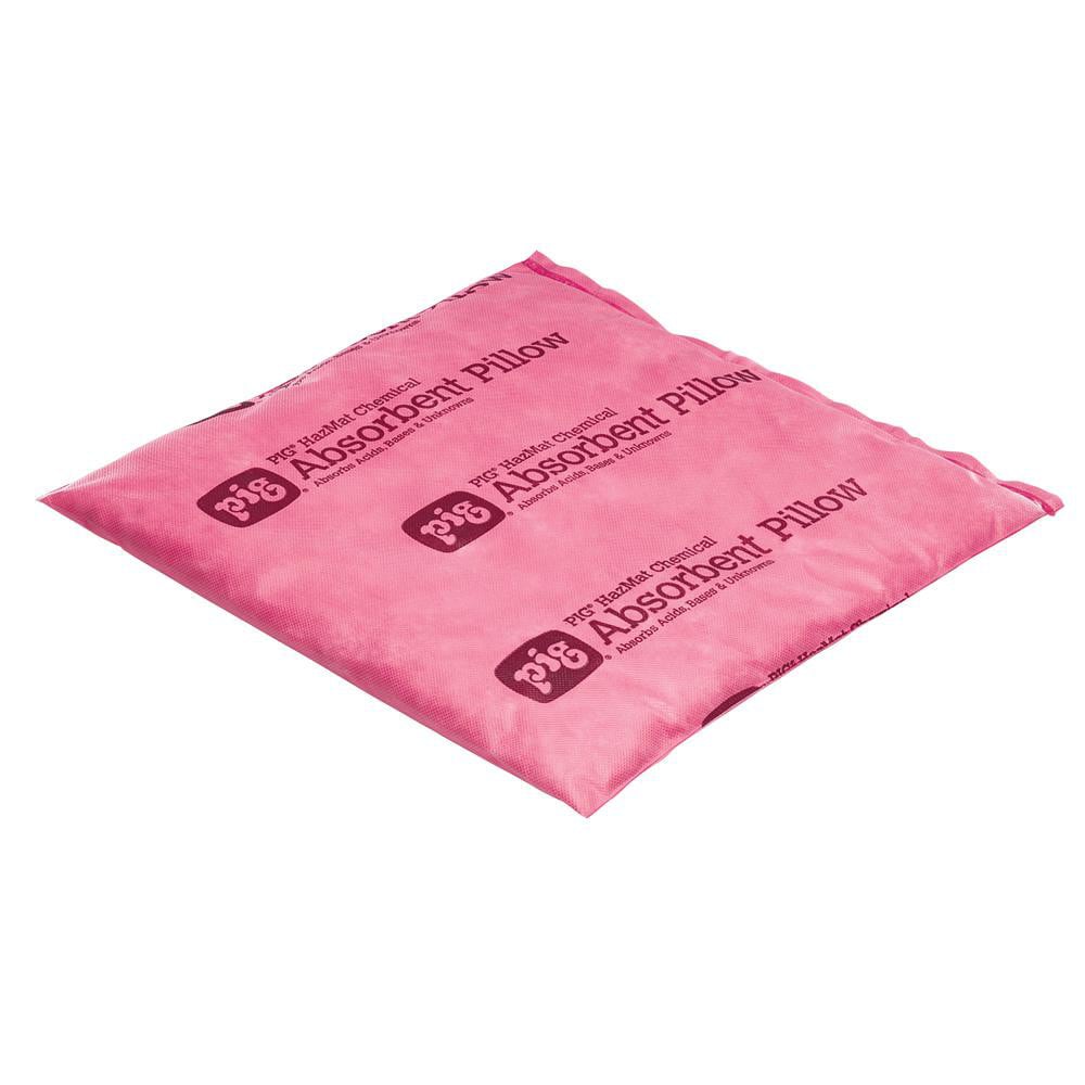 Sorbent Pillows; Application: Chemical, Hazmat; Overall Width: 17; Overall Length: 16.00; Overall Height: 2 in; Total Package Absorption Capacity: 10 gal; Filler Material: Polypropylene; Features: Chemical Resistant, High Capacity, Fast-Wicking Filler