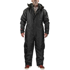 Coveralls & Overalls; Garment Style: Coveralls; Size: Medium; Color: Black; Material: 420D Polyurethane Coated Nylon, Polyester; Hazardous Protection Level: Non-Hazardous; Ankle Style: Open