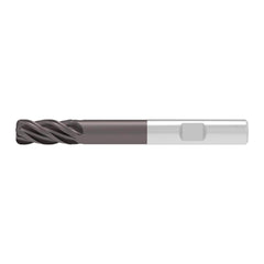 Corner Radius End Mill: 20.00 mm Dia, 38.00 mm LOC, 0.50 mm Radius, 4 Flute, Solid Carbide