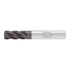 Corner Radius End Mill: 16.00 mm Dia, 32.00 mm LOC, 1.50 mm Radius, 4 Flute, Solid Carbide