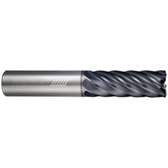 Corner Radius End Mill: 3/4" Dia, 2-1/4" LOC, 0.0900" Radius, 4 Flute, Solid Carbide