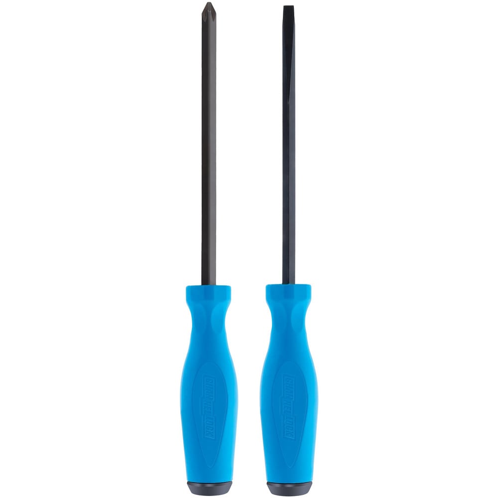 Screwdriver Sets; Screwdriver Types Included: Slotted:1/4", Phillips, #2; Container Type: Clamshell; Tether Style: Not Tether Capable