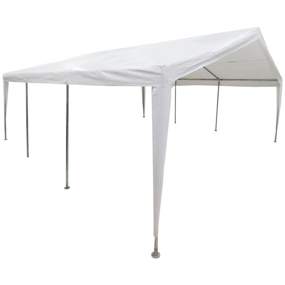 Shelters; Product Type: Canopy; Overall Width: 20; Overall Length: 20.00; Center Height: 2.97 m; Side Height: 2 m; Opening Height: 2 m; Opening Width: 20 ft