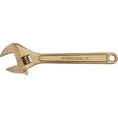 Adjustable Wrench: 6" OAL, 3/4" Jaw Capacity