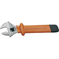 Adjustable Wrench: 8" OAL, 15/16" Jaw Capacity