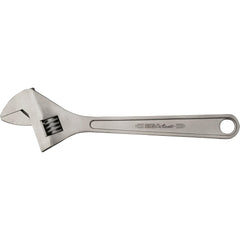 Adjustable Wrench: 10" OAL, 1-9/64" Jaw Capacity