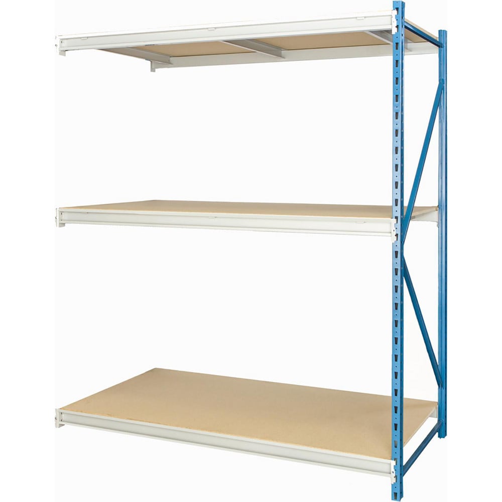 Storage Racks; Rack Type: Bulk Rack Add-On; Overall Width (Inch): 48; Overall Height (Inch): 123; Overall Depth (Inch): 24; Material: Steel; Color: Marine Blue, Light Gray; Finish: Powder Coated