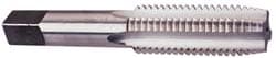 Straight Flute Tap: #1-64 UNC, 2 Flute, Plug Chamfer, 3B Class of Fit, HSS, Bright/Uncoated Finish