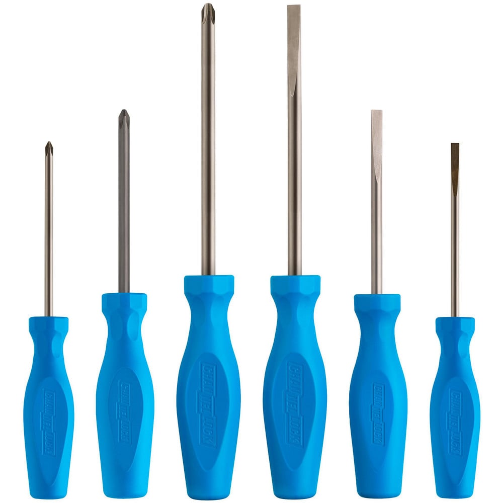 Screwdriver Sets; Screwdriver Types Included: Phillips , Slotted; Container Type: Clamshell; Tether Style: Not Tether Capable