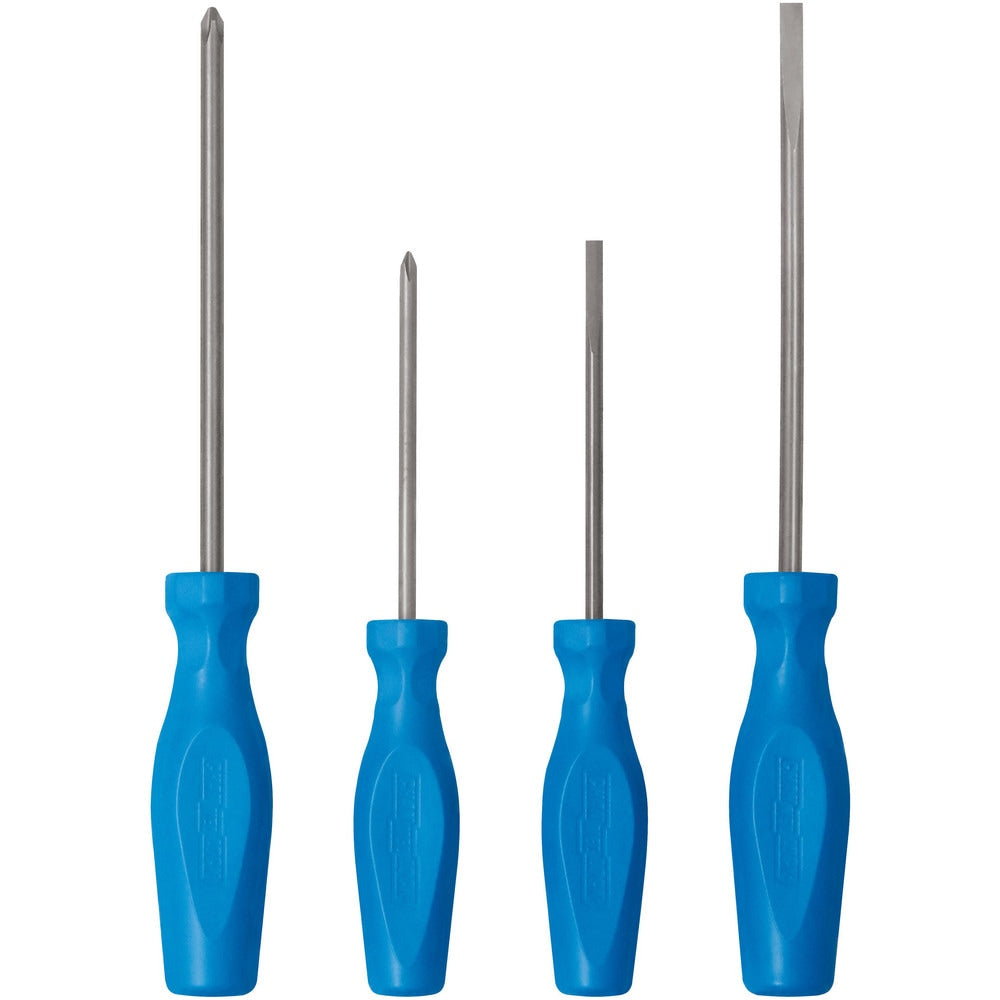 Screwdriver Sets; Screwdriver Types Included: Phillips , Slotted; Container Type: Clamshell; Tether Style: Not Tether Capable