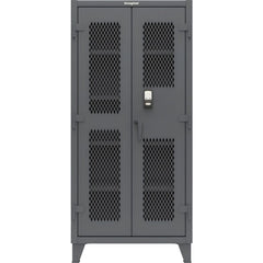 Steel Ventilated Storage Cabinet: 36" Wide, 24" Deep, 78" High