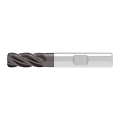 Corner Radius End Mill: 20.00 mm Dia, 38.00 mm LOC, 3.00 mm Radius, 4 Flute, Solid Carbide