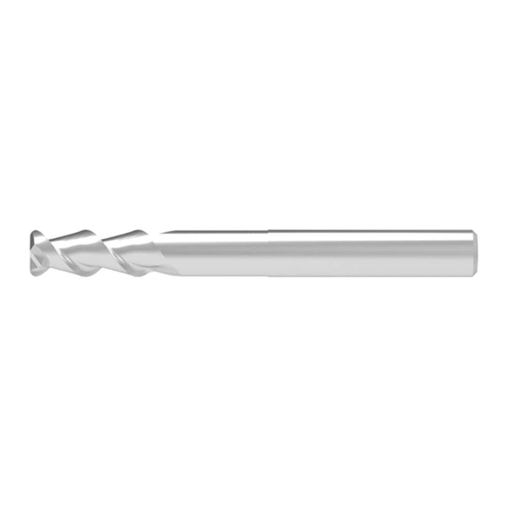 Corner Radius End Mill: 20.00 mm Dia, 52.00 mm LOC, 2.00 mm Radius, 2 Flute, Solid Carbide