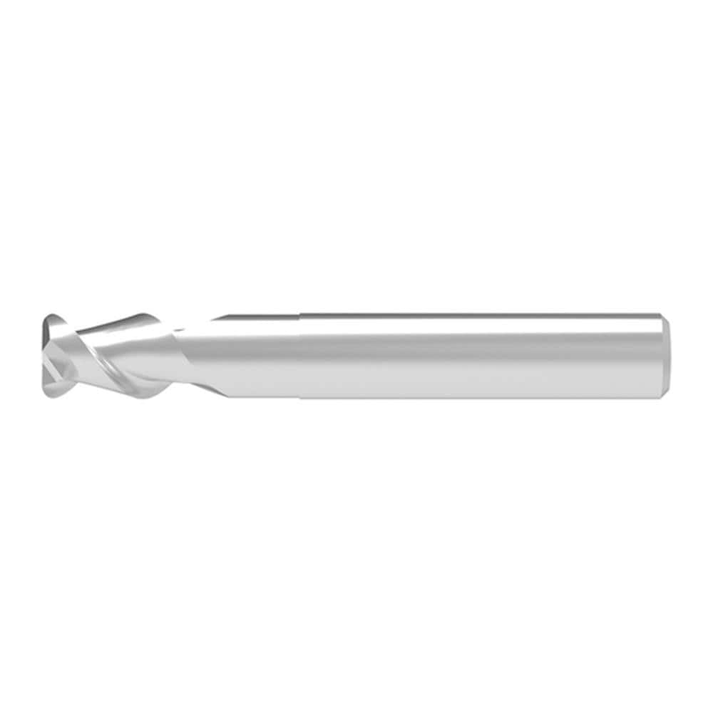 Corner Radius End Mill: 16.00 mm Dia, 25.00 mm LOC, 3.00 mm Radius, 2 Flute, Solid Carbide