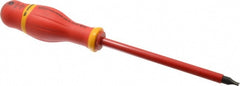 Slotted Screwdriver: 5/16" Width, 11" OAL, 5-29/32" Blade Length