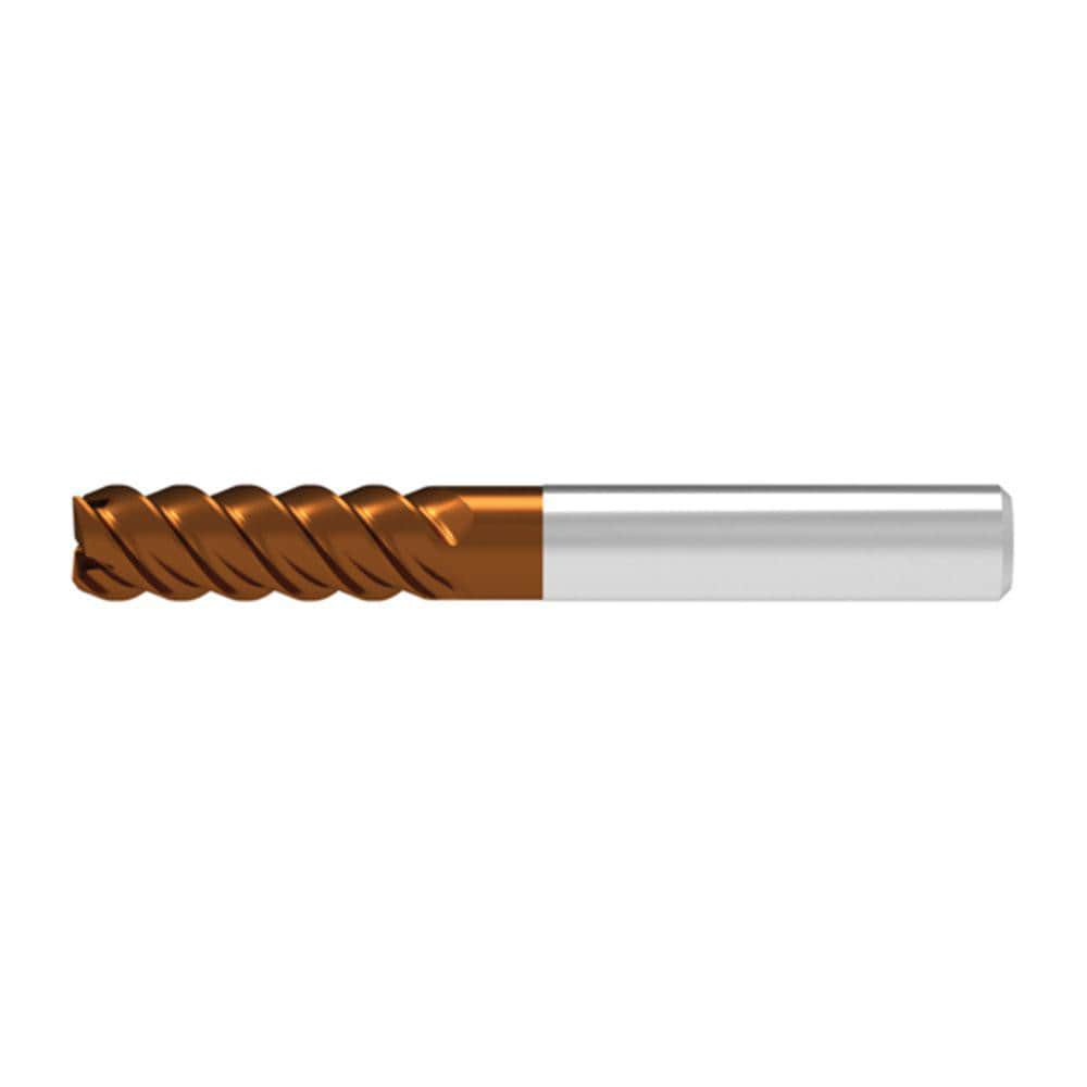 Corner Radius End Mill: 10.00 mm Dia, 30.00 mm LOC, 0.05 mm Radius, 4 Flute, Solid Carbide