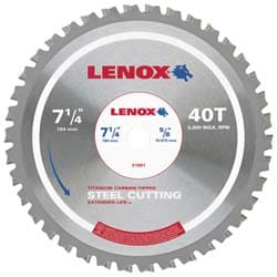 Wet & Dry Cut Saw Blade: 6-3/4" Dia, 20" Arbor Hole, 40 Teeth