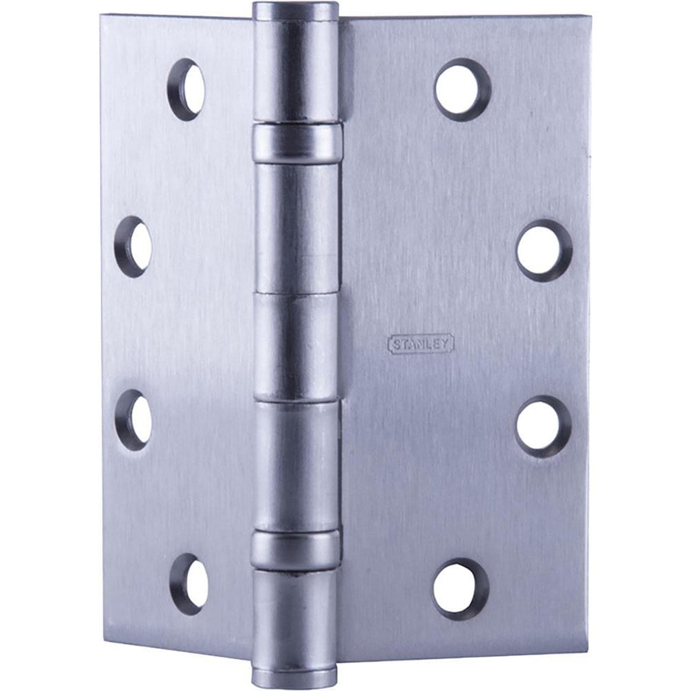 Commercial Hinges; Mount Type: Full-Mortise; Hinge Material: Steel; Length (Inch): 4-1/2; Finish: Satin Chrome; Door Leaf Height (Decimal Inch): 4.5000; Door Leaf Width (Decimal Inch): 2.0000; Frame Leaf Height (Decimal Inch): 4.5000