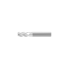 Corner Radius End Mill: 20.00 mm Dia, 25.00 mm LOC, 4.00 mm Radius, 3 Flute, Solid Carbide