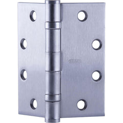 Commercial Hinges; Mount Type: Full-Mortise; Hinge Material: Steel; Length (Inch): 4; Finish: Satin Chrome; Door Leaf Height (Decimal Inch): 4.0000; Door Leaf Width (Decimal Inch): 2.0000; Frame Leaf Height (Decimal Inch): 4.0000