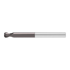 Corner Radius End Mill: 6.00 mm Dia, 6.00 mm LOC, 1.00 mm Radius, 2 Flute, Solid Carbide