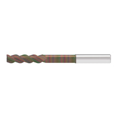 Corner Radius End Mill: 12.00 mm Dia, 49.00 mm LOC, 2.00 mm Radius, 3 Flute, Solid Carbide