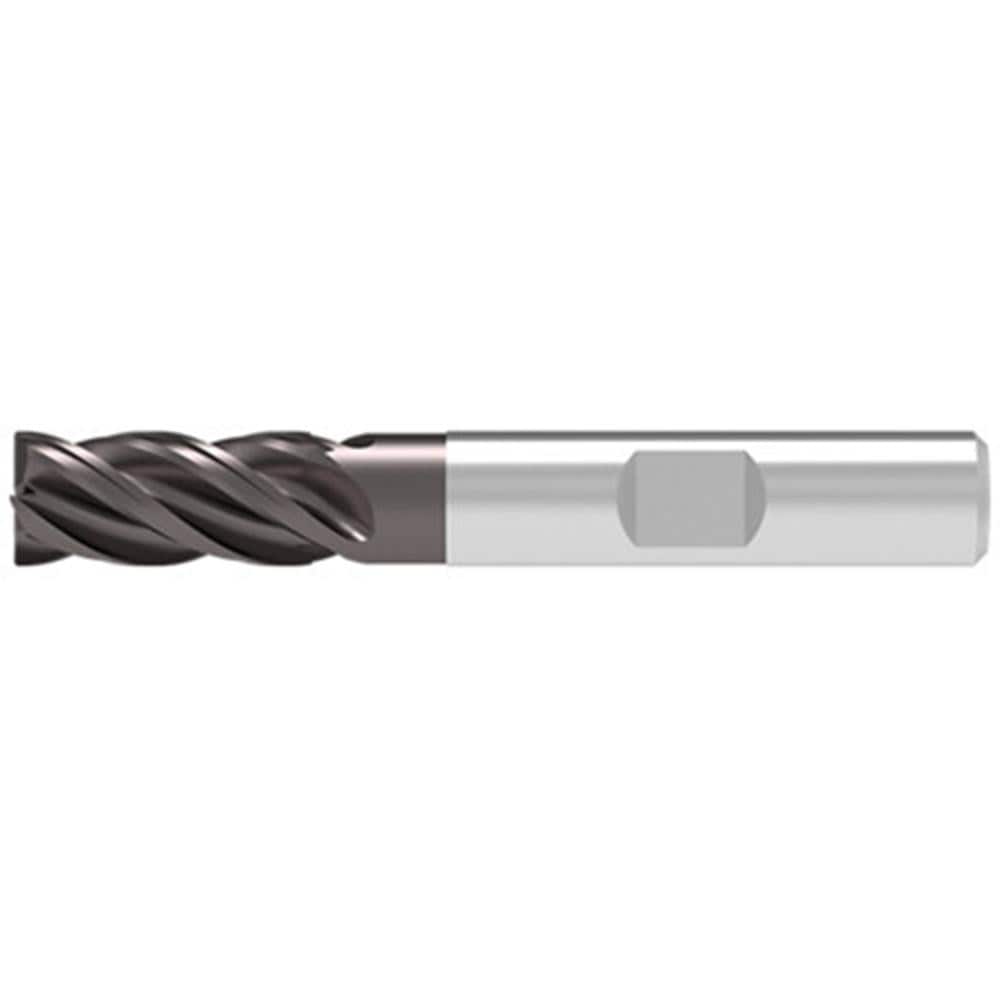 Corner Chamfer End Mill: 12.00 mm Dia, 26.00 mm LOC, 4 Flute, 0.30 mm Chamfer Width, Solid Carbide