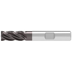 Corner Chamfer End Mill: 12.00 mm Dia, 26.00 mm LOC, 4 Flute, 0.30 mm Chamfer Width, Solid Carbide