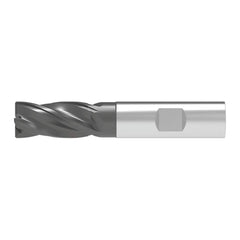 Corner Chamfer End Mill: 20.00 mm Dia, 41.00 mm LOC, 4 Flute, 0.30 mm Chamfer Width, Solid Carbide